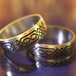 Титановое кольцо с восточным орнаментом "Ариф"